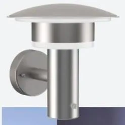 Vegglampe Utendørs Geneva Rustfritt Stål 24780