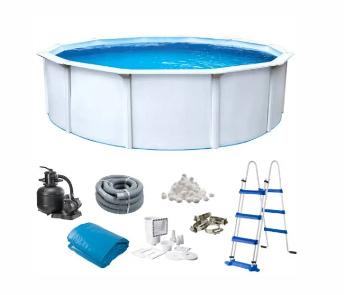 Swim & Fun Classic Svømmebasseng Rundt Ø550 X 120 Cm Hvit 3 Swim & Fun Classic Svømmebasseng Rundt Ø550 X 120 Cm Hvit