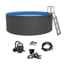 Swim & Fun Santorini Basseng Xl rundt Ø360 X 120 Cm