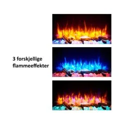 Solegaarden Stryn Vegghengt Elektrisk Peis - 2000 Watt -Hus, Hage & Fritid Salg w1200h1200 163