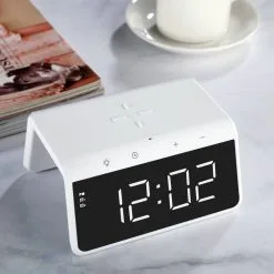 Target Trådløs Lader Med Klokke, Audix SY-W0258, Hvit 220259 -Hus, Hage & Fritid Salg w1200h1200 190