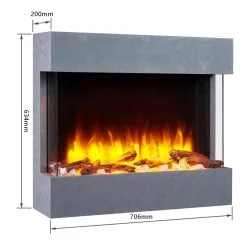 Solegaarden Volda Vegghengt Elektrisk Peis - 2000 Watt -Hus, Hage & Fritid Salg w1200h1200 231