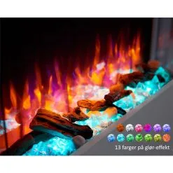 Solegaarden Volda Vegghengt Elektrisk Peis - 2000 Watt -Hus, Hage & Fritid Salg w1200h1200 233