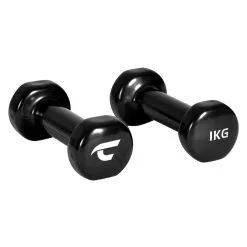 Christopeit Sport Christopeit Vinyl Manualsett 2 X 1 Kg - Grippy Belegg Sikrer God