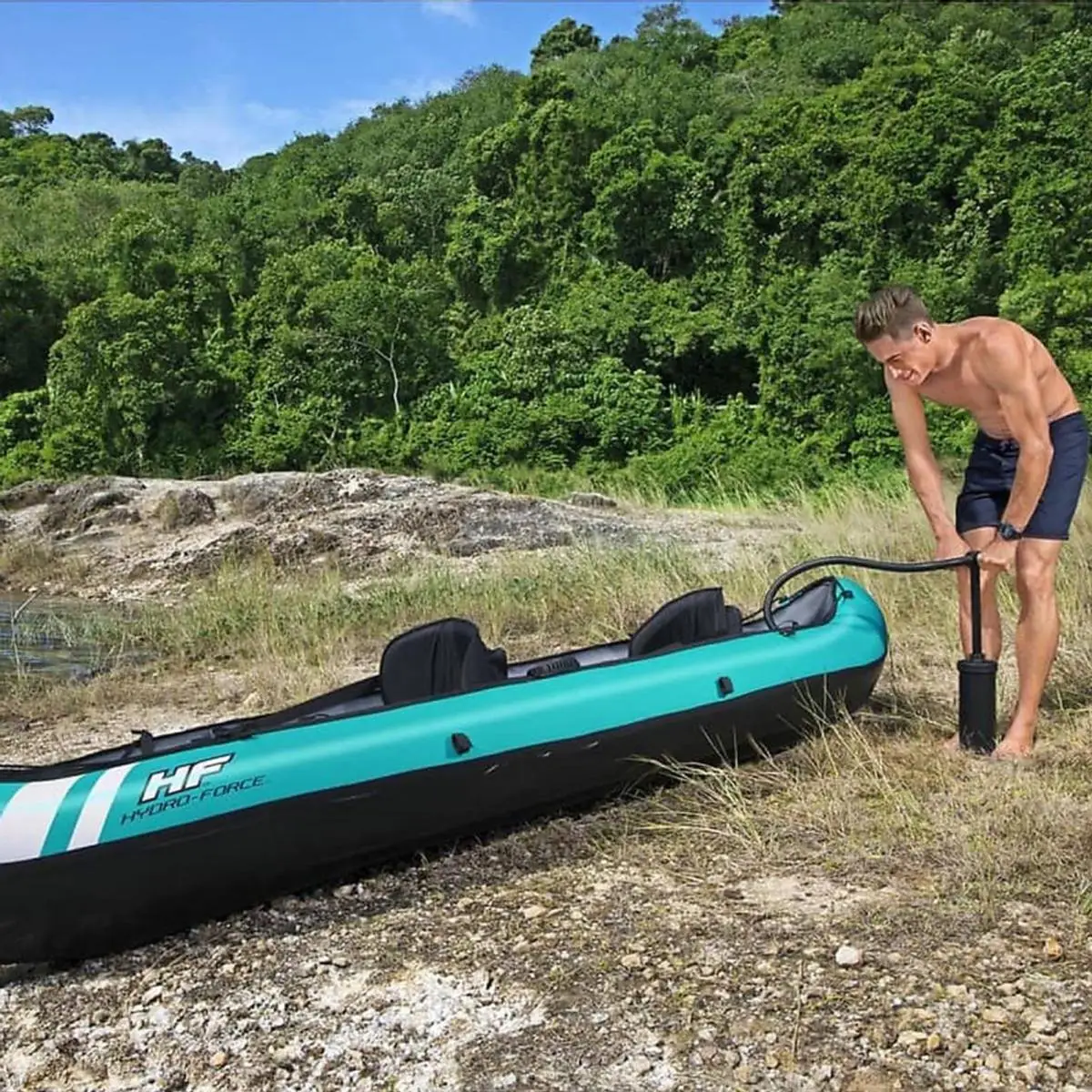 Swim & Fun Bestway Hydro-Force Ventura X2 - Oppblåsbar Kajakk For 2 Personer 5 Swim & Fun Bestway Hydro-Force Ventura X2 - Oppblåsbar Kajakk For 2 Personer - Bilde 3