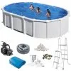 Swim & Fun Basic 132 Svømmebasseng Oval 610 X 375 X 132 Cm Hvit -Hus, Hage & Fritid Salg w1200h1200 753