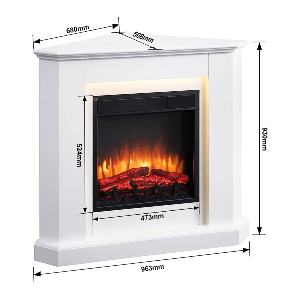 Solegaarden Voss Elektrisk Peis - 2000 Watt 4 Solegaarden Voss Elektrisk Peis - 2000 Watt - Bilde 2