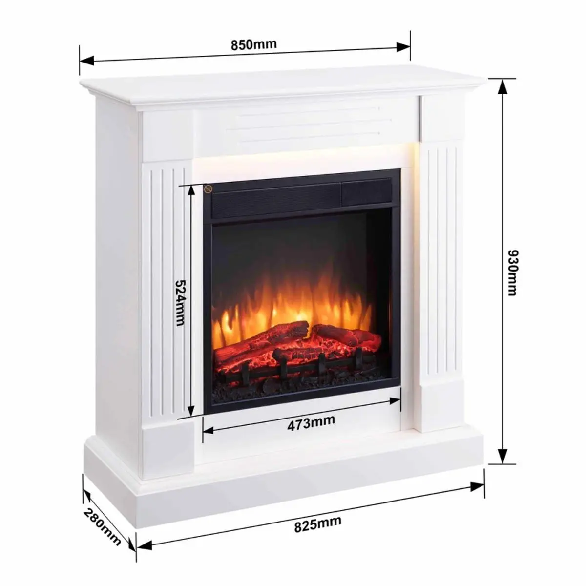 Solegaarden Beito Elektrisk Peis - 2000 Watt 4 Solegaarden Beito Elektrisk Peis - 2000 Watt - Bilde 2