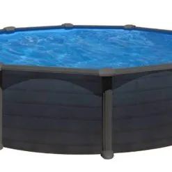 Swim & Fun basic Basseng Rundt Ø460 X 132 Cm Svart Grafit -Hus, Hage & Fritid Salg w1200h627 1