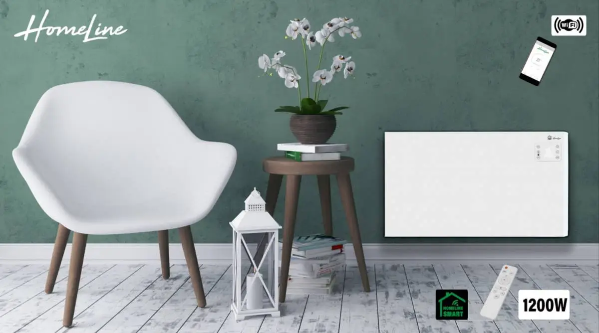 Target HomeLine Panelovn 800 W WiFi Hvit HLHW-800 7 Target HomeLine Panelovn 800 W WiFi Hvit HLHW-800 - Bilde 5