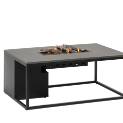 Trend Collection Rektangulært Peisbord Grå Aluminium/svart