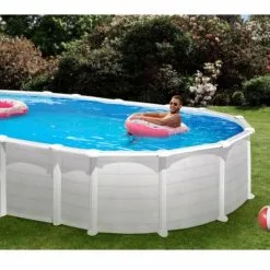 Swim & Fun Basic Basseng Oval 610 X 375 X 132 Cm Hvit -Hus, Hage & Fritid Salg w1200h808