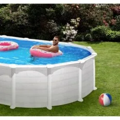 Swim & Fun Basic Basseng Oval 500 X 300 X 132 Cm Hvit 7 Swim & Fun Basic Basseng Oval 500 X 300 X 132 Cm Hvit -Hus, Hage & Fritid Salg w1200h814 4