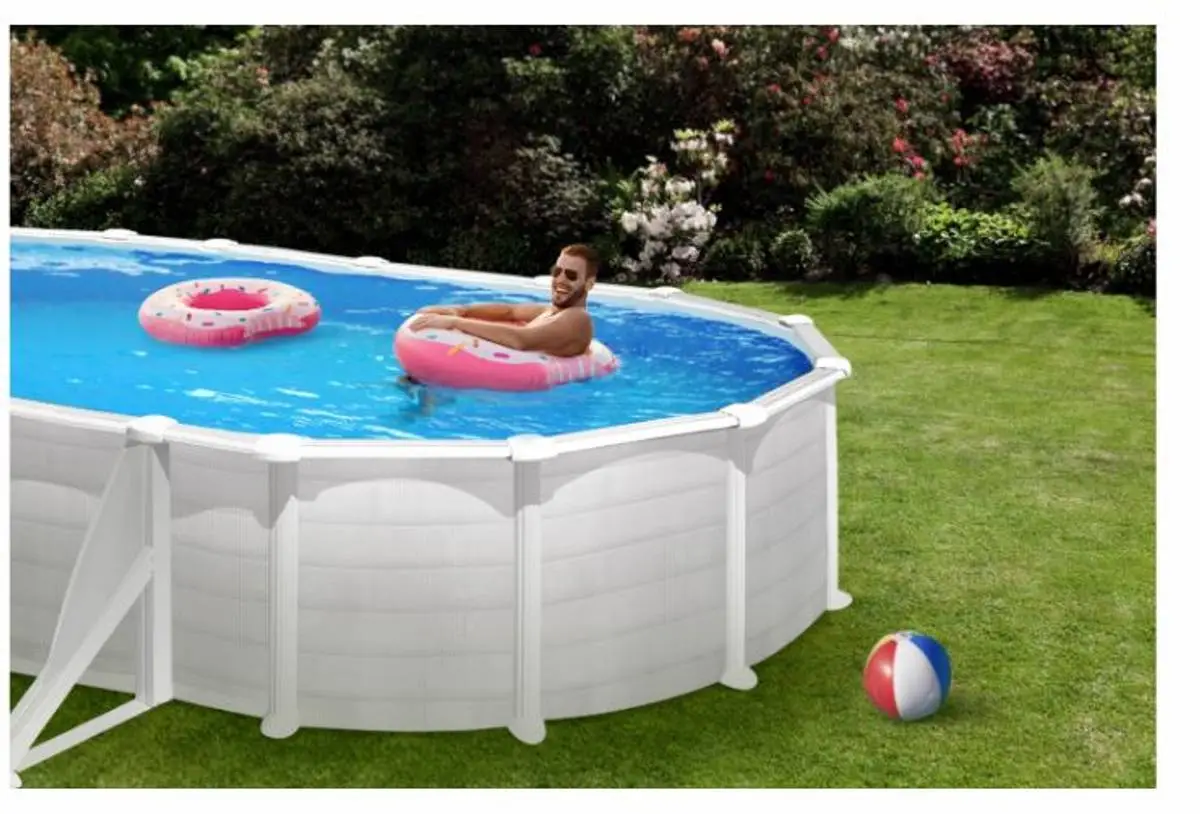 Swim & Fun Basic Basseng Oval 500 X 300 X 132 Cm Hvit 5 Swim & Fun Basic Basseng Oval 500 X 300 X 132 Cm Hvit - Bilde 3