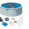 Swim & Fun Basic Basseng Rundt Ø350 X 132 Cm Hvit -Hus, Hage & Fritid Salg w1200h880