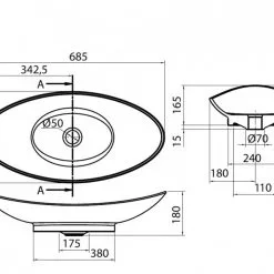 Eico Zefiro Hvit Porselenvask -Hus, Hage & Fritid Salg w1200h888 4