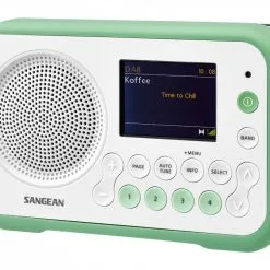 Target Sangean Dab Radio DPR76 Hvit/grønn Traveller 760 340076