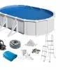Swim & Fun Basic Basseng Oval 610 X 375 X 132 Cm Hvit