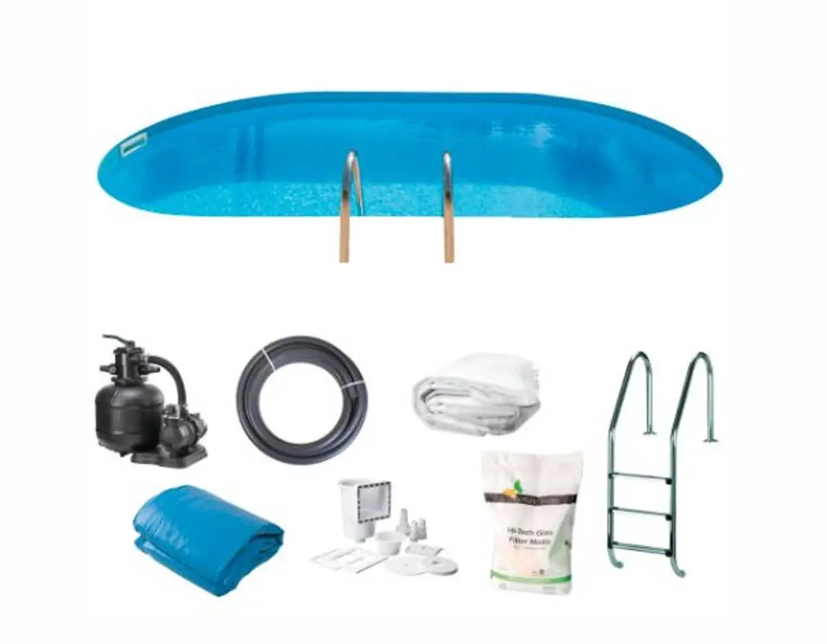 Swim & Fun Nedgravd Basseng Oval 600 X 320 X 150 Cm 3 Swim & Fun Nedgravd Basseng Oval 600 X 320 X 150 Cm