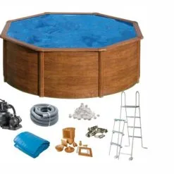 Swim & Fun Basic Basseng Rundt Ø350 X 120 Cm Brun