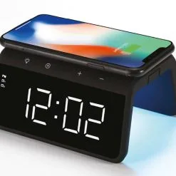 Target Trådløs Lader Med Klokke, Audix SY-W0258, Sort 2202 -Hus, Hage & Fritid Salg w1200h968