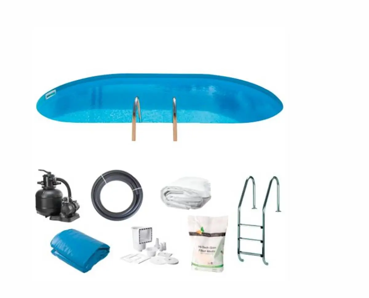 Swim & Fun Nedgravd Basseng Oval 800 X 400 X 120 Cm 3 Swim & Fun Nedgravd Basseng Oval 800 X 400 X 120 Cm