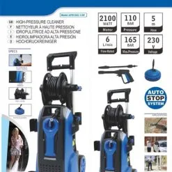 Power Mate Høytrykksvasker 165 Bar Med Terrassevasker 6 Power Mate Høytrykksvasker 165 Bar Med Terrassevasker -Hus, Hage & Fritid Salg w798h1200 1