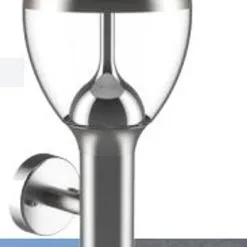 Vegglampe Utendørs Luna Rustfritt Stål 